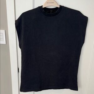 COS Black Boxy Muscle Tee